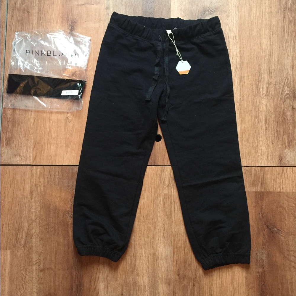 PinkBlush Black Pants